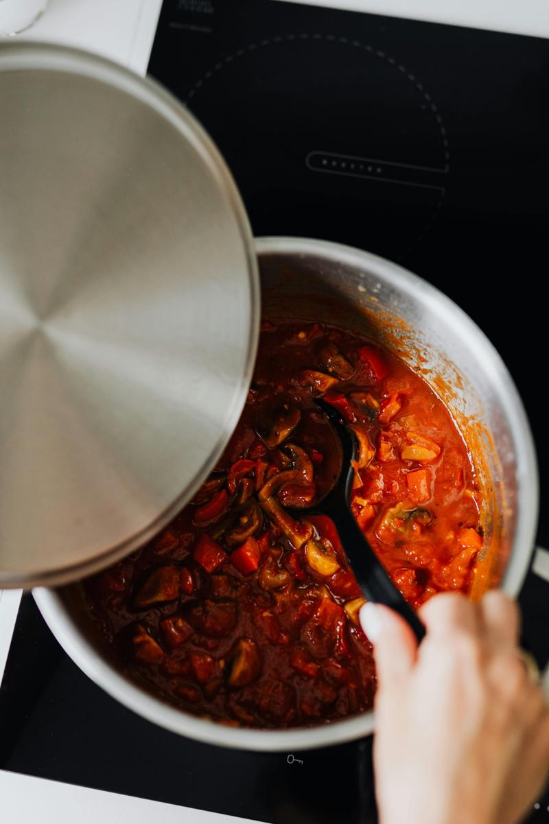 simmering stew